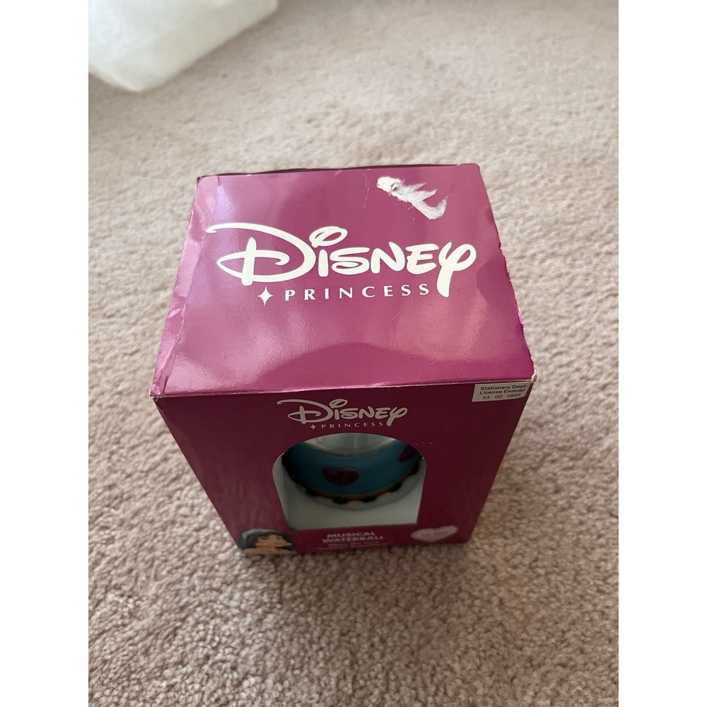 Enesco Disney Princess Jasmine Musical Waterball Snow Globe "Fantasie Impromptu" - Picture 3 of 8